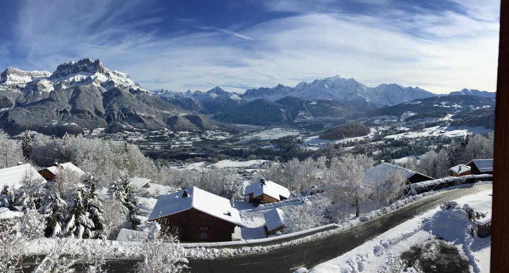 Villa La Joubarbe Au Balcon Du Mont-Blanc Sallanches Exterior foto