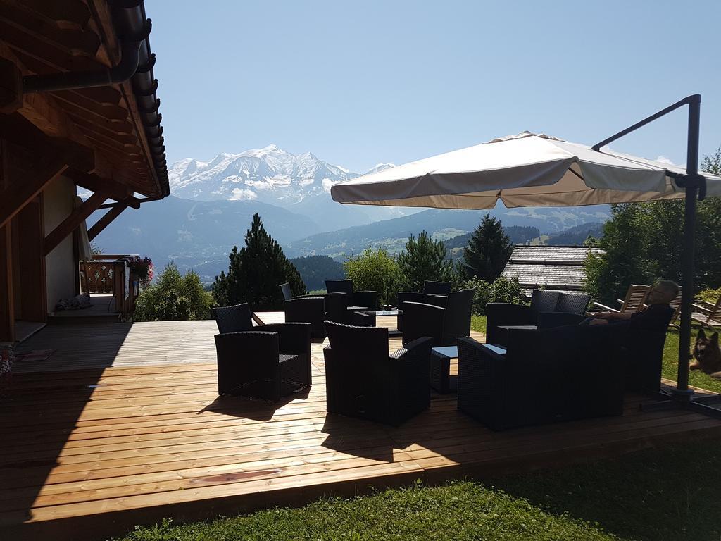 Villa La Joubarbe Au Balcon Du Mont-Blanc Sallanches Exterior foto