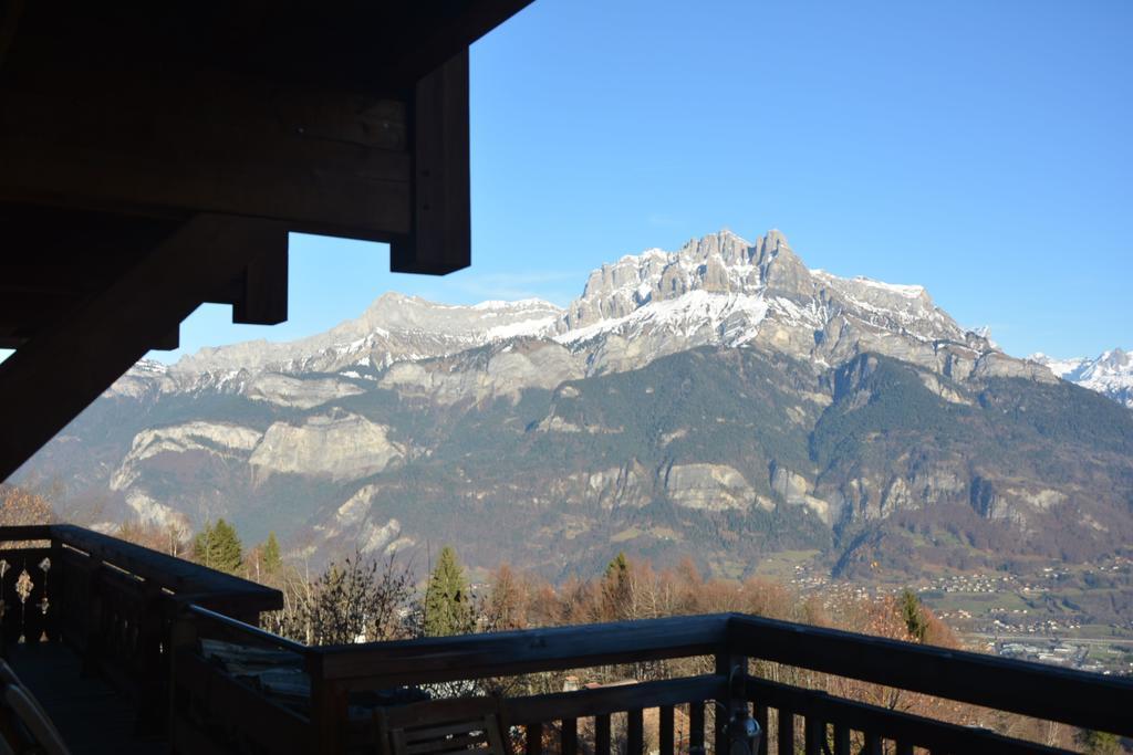 Villa La Joubarbe Au Balcon Du Mont-Blanc Sallanches Exterior foto