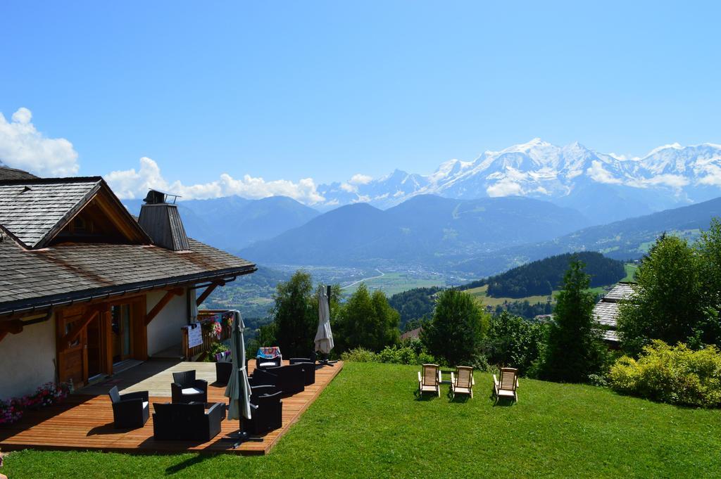 Villa La Joubarbe Au Balcon Du Mont-Blanc Sallanches Exterior foto