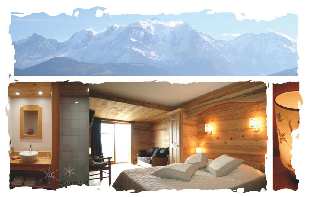 Villa La Joubarbe Au Balcon Du Mont-Blanc Sallanches Zimmer foto