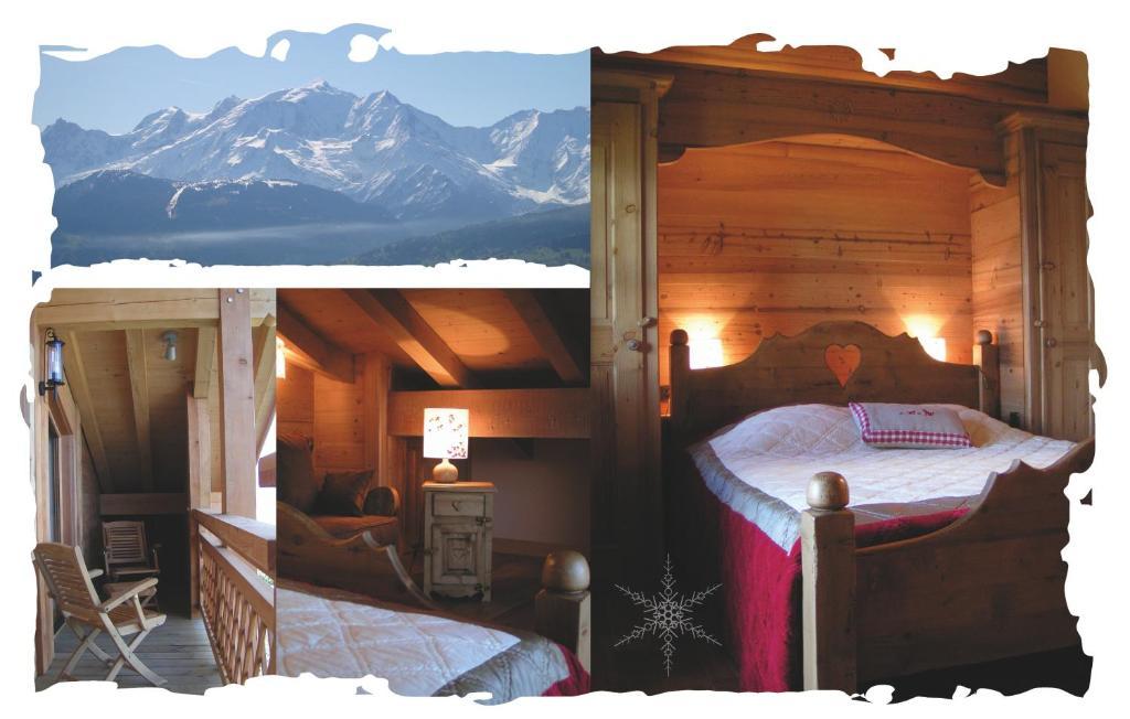 Villa La Joubarbe Au Balcon Du Mont-Blanc Sallanches Zimmer foto