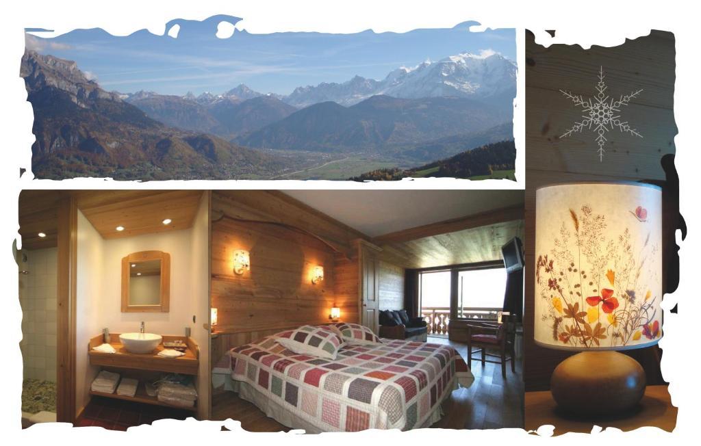Villa La Joubarbe Au Balcon Du Mont-Blanc Sallanches Zimmer foto