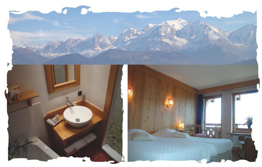 Villa La Joubarbe Au Balcon Du Mont-Blanc Sallanches Zimmer foto